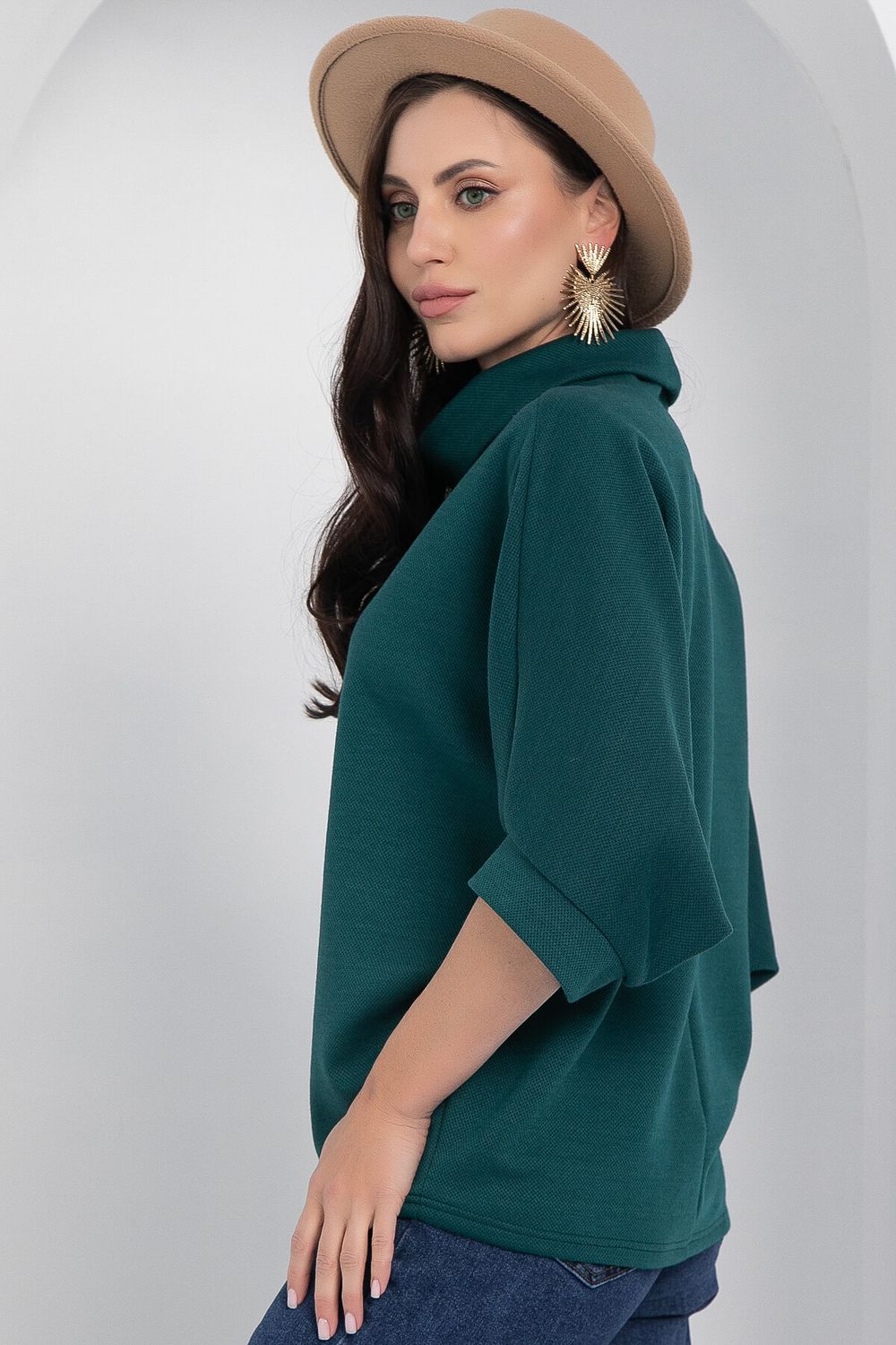 Блуза Барбара (изумрудная) Б12653-12 LT Collection