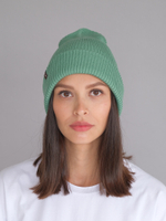 Шапка вязаная зимняя (Зеленый) МУЛА