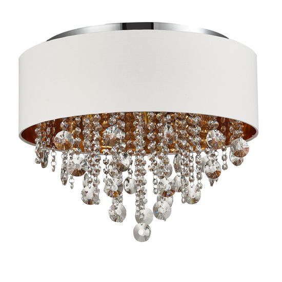 SL1350.502.06 Светильник потолочный ST-Luce Хром/Белый, Золотистый, Прозрачный E14 6*40W LACCHIA