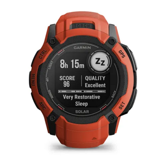 Смарт-часы Garmin Instinct 2X Solar, Flame Red 010-02805-01