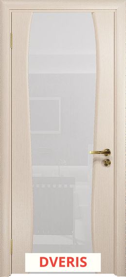 Межкомнатная дверь Портелло-2 ПО (Беленый Дуб/Белое)