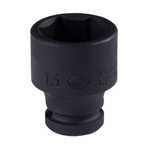 KING TONY (253513M) Головка торцевая ударная шестигранная 1/4", 13 мм