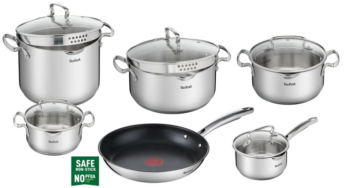 Набор посуды Tefal Duetto+ 11 предметов G732SB55