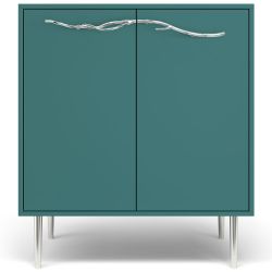 Комод Арт Колор matte Стайл Сильвер с 2 полками Пастельно-синий матовый