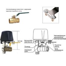 Электропривод на шаровой кран 1/2&quot;