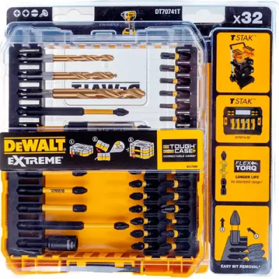 DeWalt, DT70741T, Набор бит, насадок и сверл FLEXTORQ 31 шт, шт