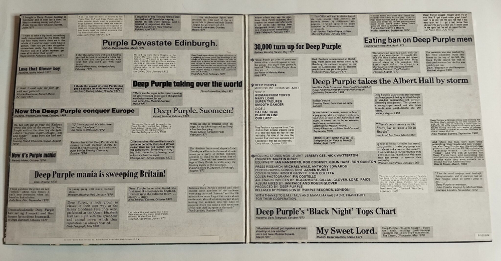 Винтажная виниловая пластинка LP Deep Purple Who Do We Think We Are (Japan 1976) (No Obi) (NM)