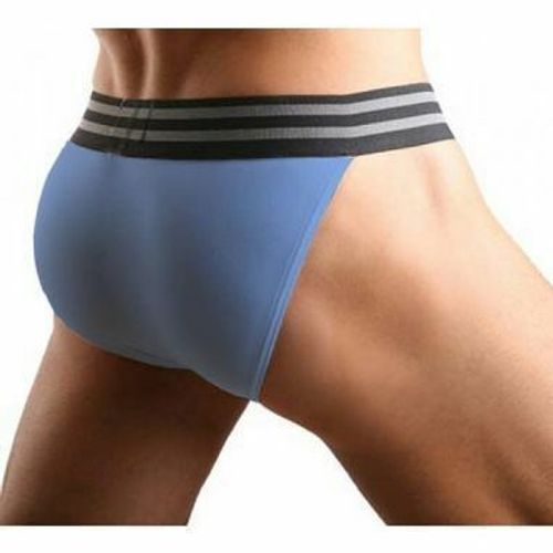 Мужские трусы танга голубые HOM Sports Color Therapy Tanga Brief Light Blue