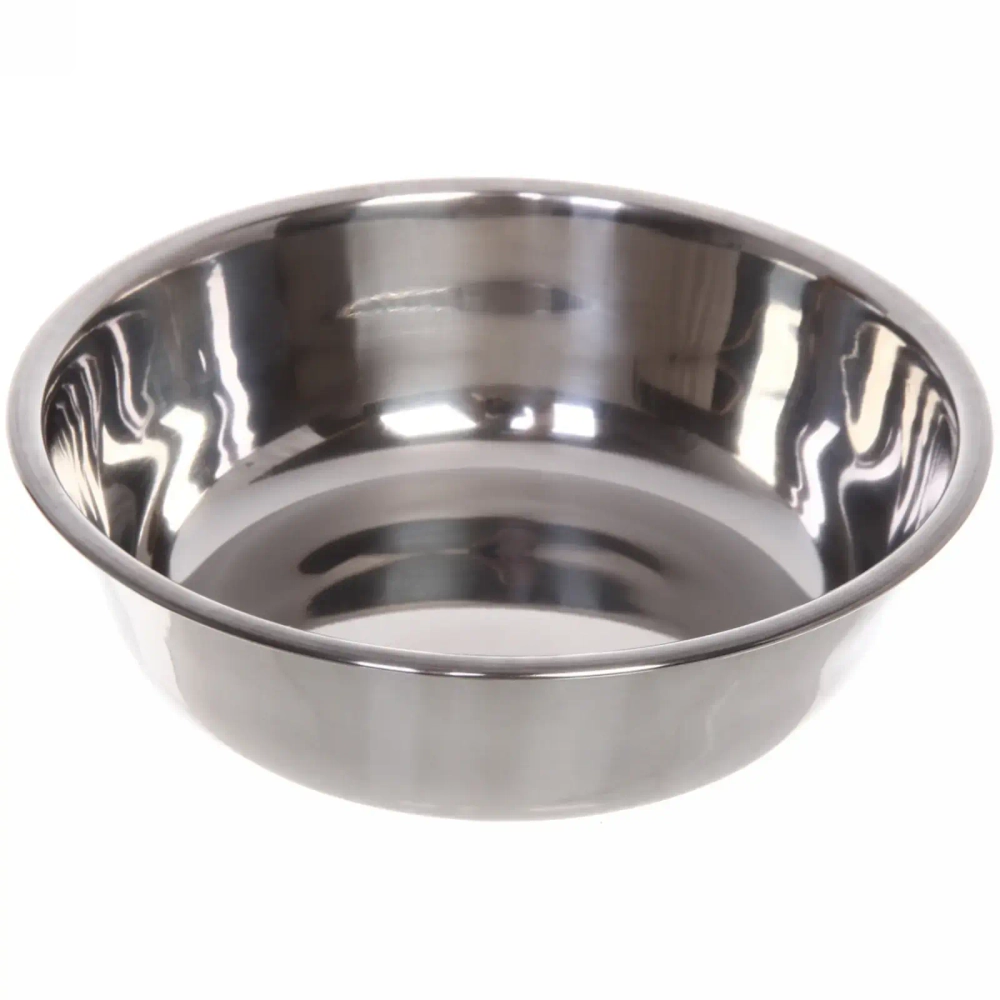 Миска пластиковая с металлической чашкой «Колор-Лягушка» 20*5см цвет нежно-розовый/250мл