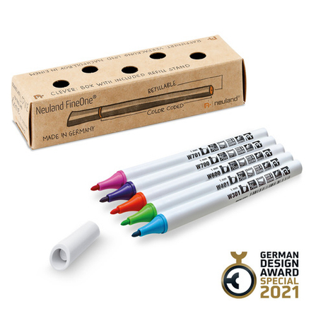 Наборы маркеров для белой доски Neuland FineOne® Whiteboard, разноцветные