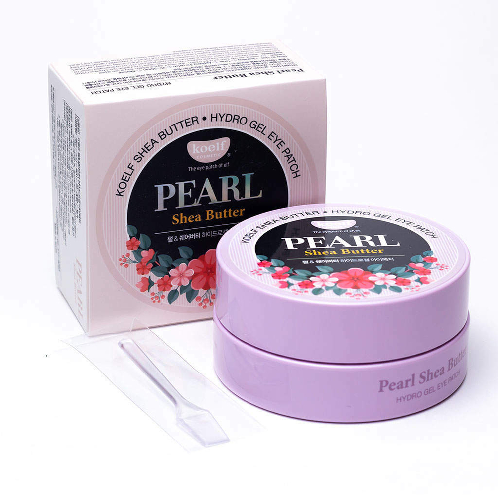 Koelf Патчи гидрогелевые с маслом ши - Pearl&shea butter eye patch