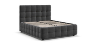 Босс Кровать+ПМ 140 Велюр Монолит серый