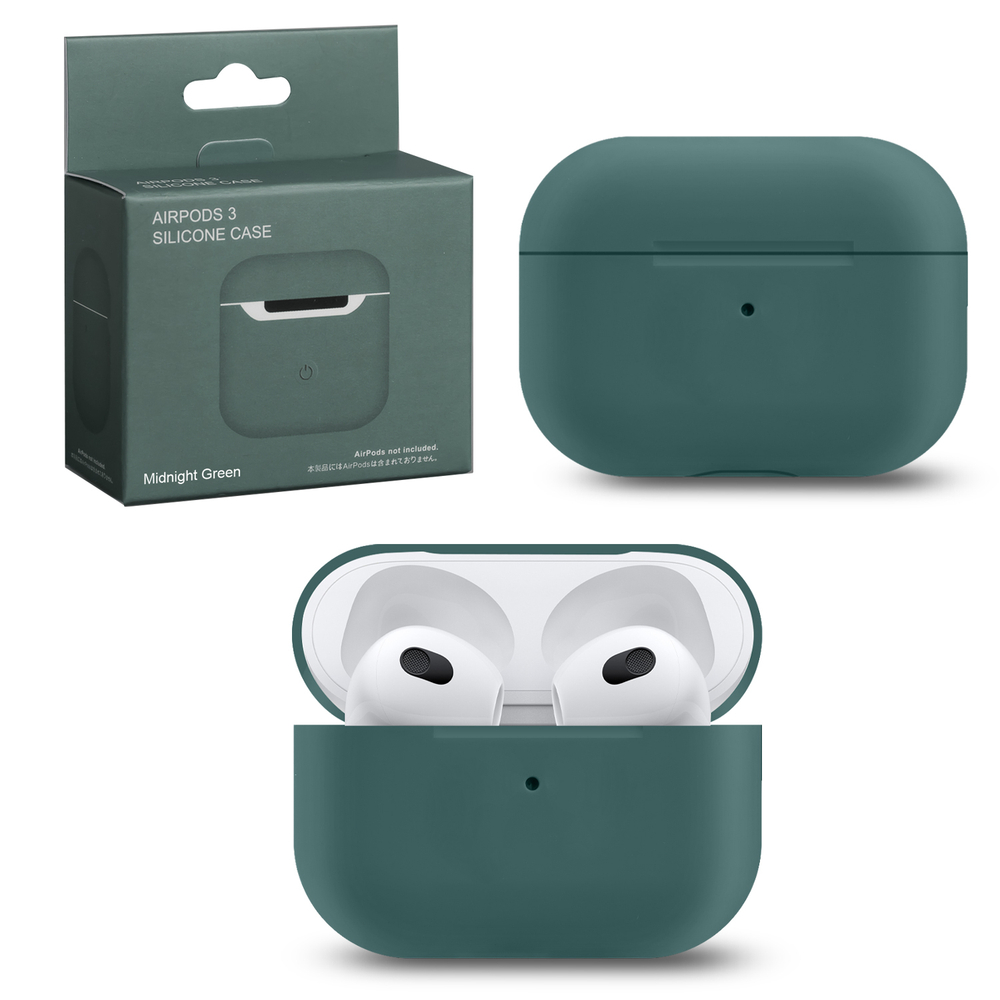 Чехол для AirPods 3 Slim Midnight green