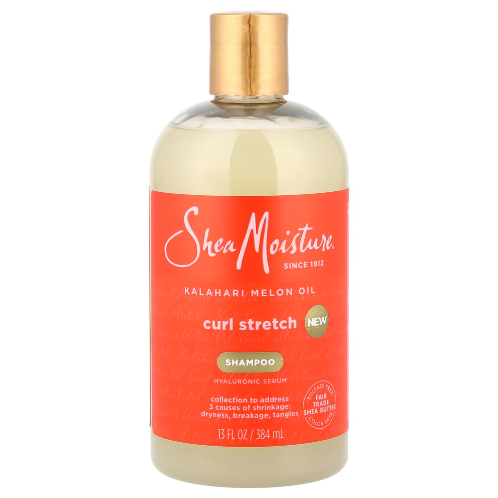 SheaMoisture, шампунь для выпрямления локонов, масло калахарской дыни, 384 мл (13 жидк. унций)