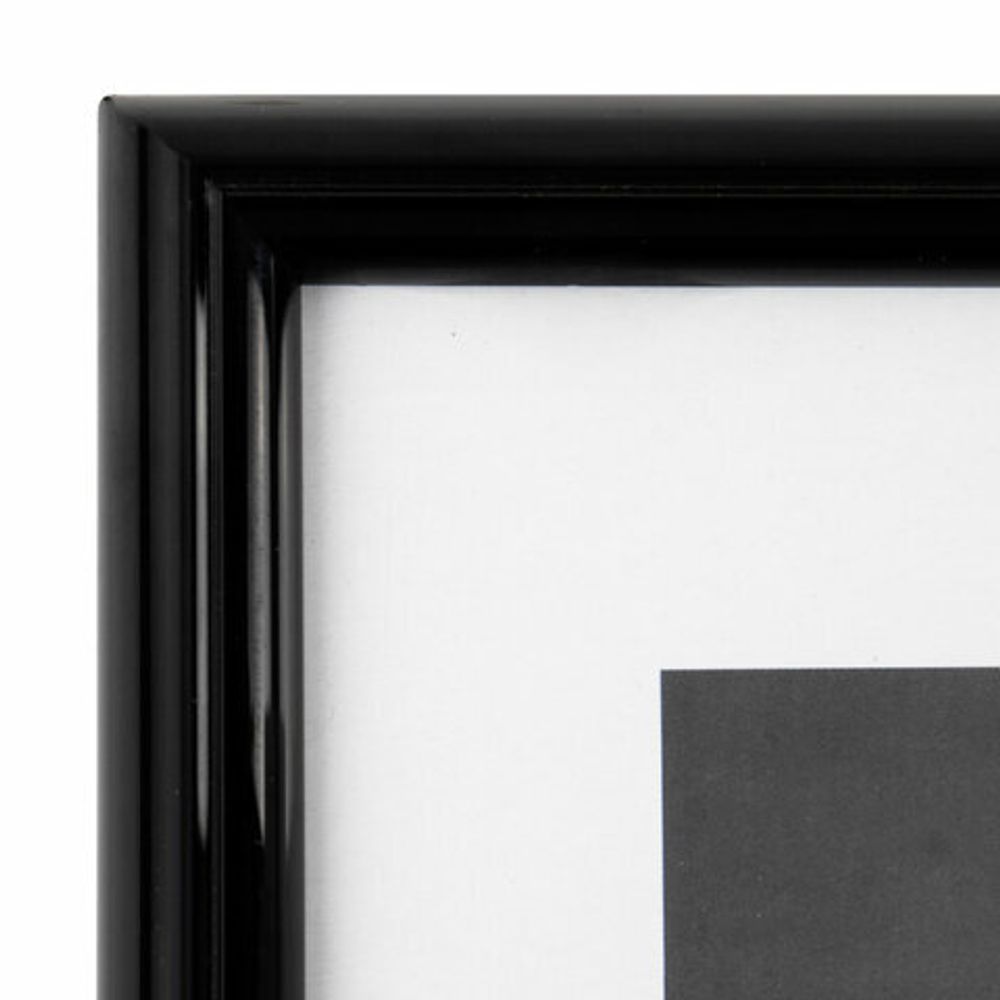 Рамка 21х30 см небьющаяся, багет 14 мм, пластик, BRAUBERG "Original", черная, 391229