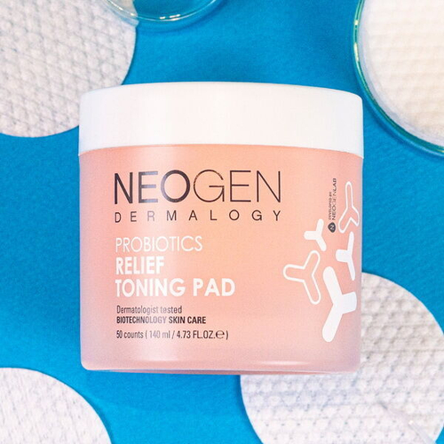 Восстанавливающие пэды с пробиотиками NeoGen Dermalogy Probiotics Relief Toning Pad, 50шт (140мл)