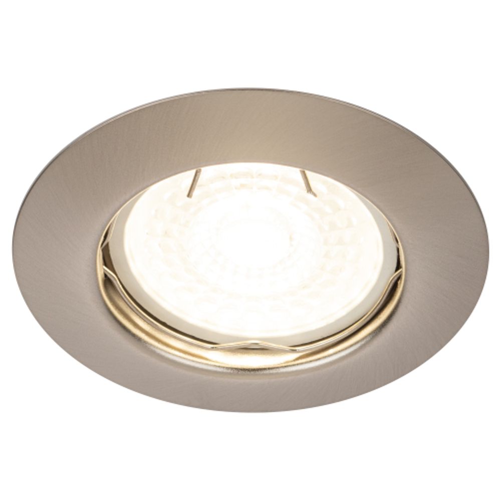 ST3 SN Светильник ЭРА штампованный MR16,12V/220V, 50W сатин никель