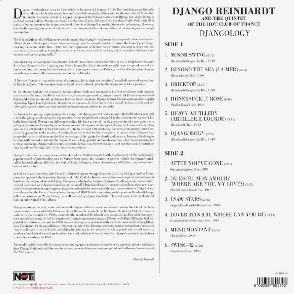 Django Reinhardt / Djangology (LP)