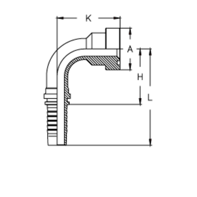 Фитинг DN 20 SFS CAT 3/4 41.3 (90)