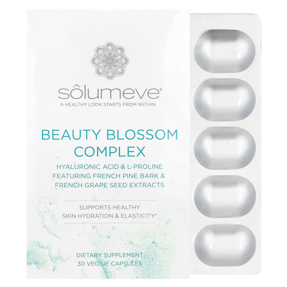 Solumeve, Beauty Blossom Complex, 30 растительных капсул
