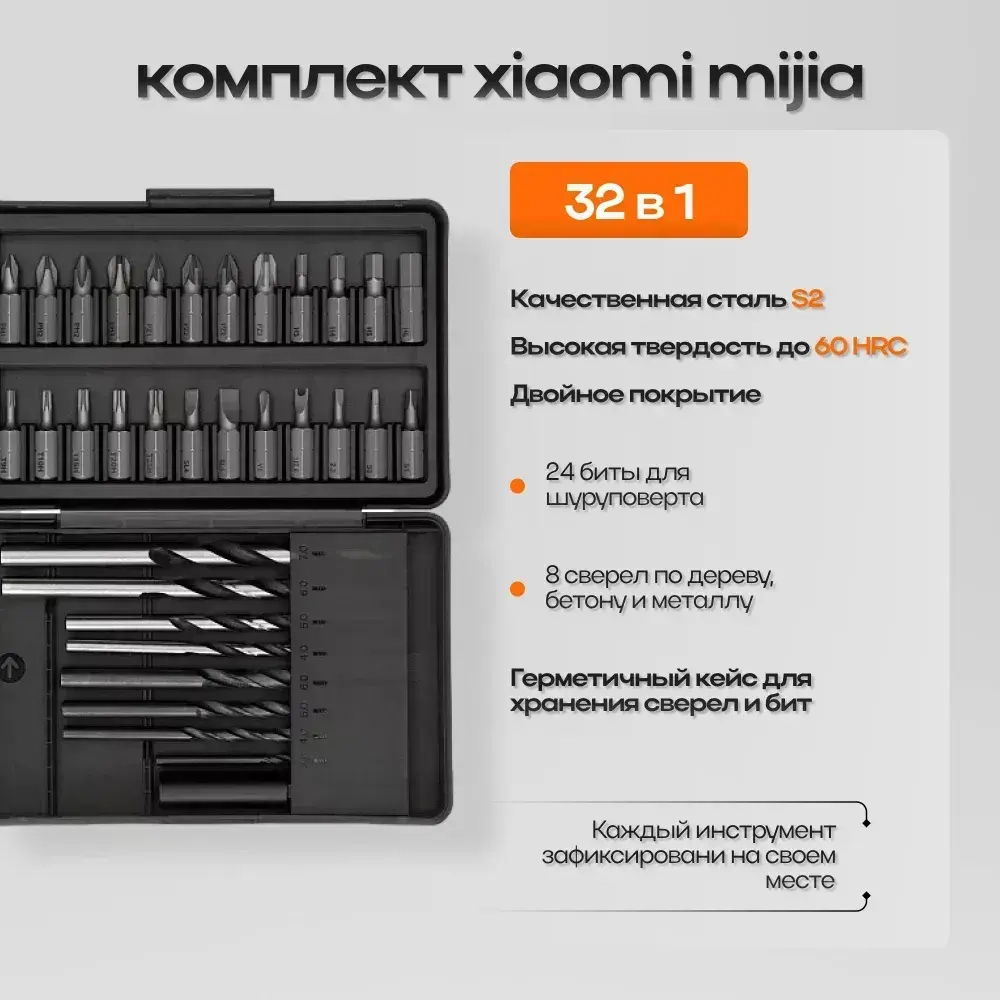 Дрель-шуруповерт Xiaomi Mijia Brushless Smart Home Electric Drill MJWSZNJYDZ001QW