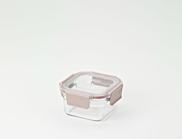Контейнер Glasslock ORST-044P Sandy pink (440ml; -20/+220℃; квадратный)
