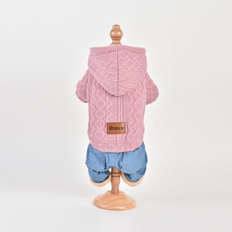 Royal Dog зимний костюм «Вязка» розовый XXL