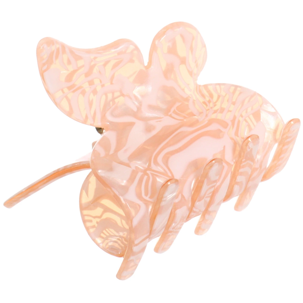 Заколка-краб для волос « ЭЙФОРИЯ ФЛО», шайла, микс 6 цветов, 4,7см (блистер Кокетка)