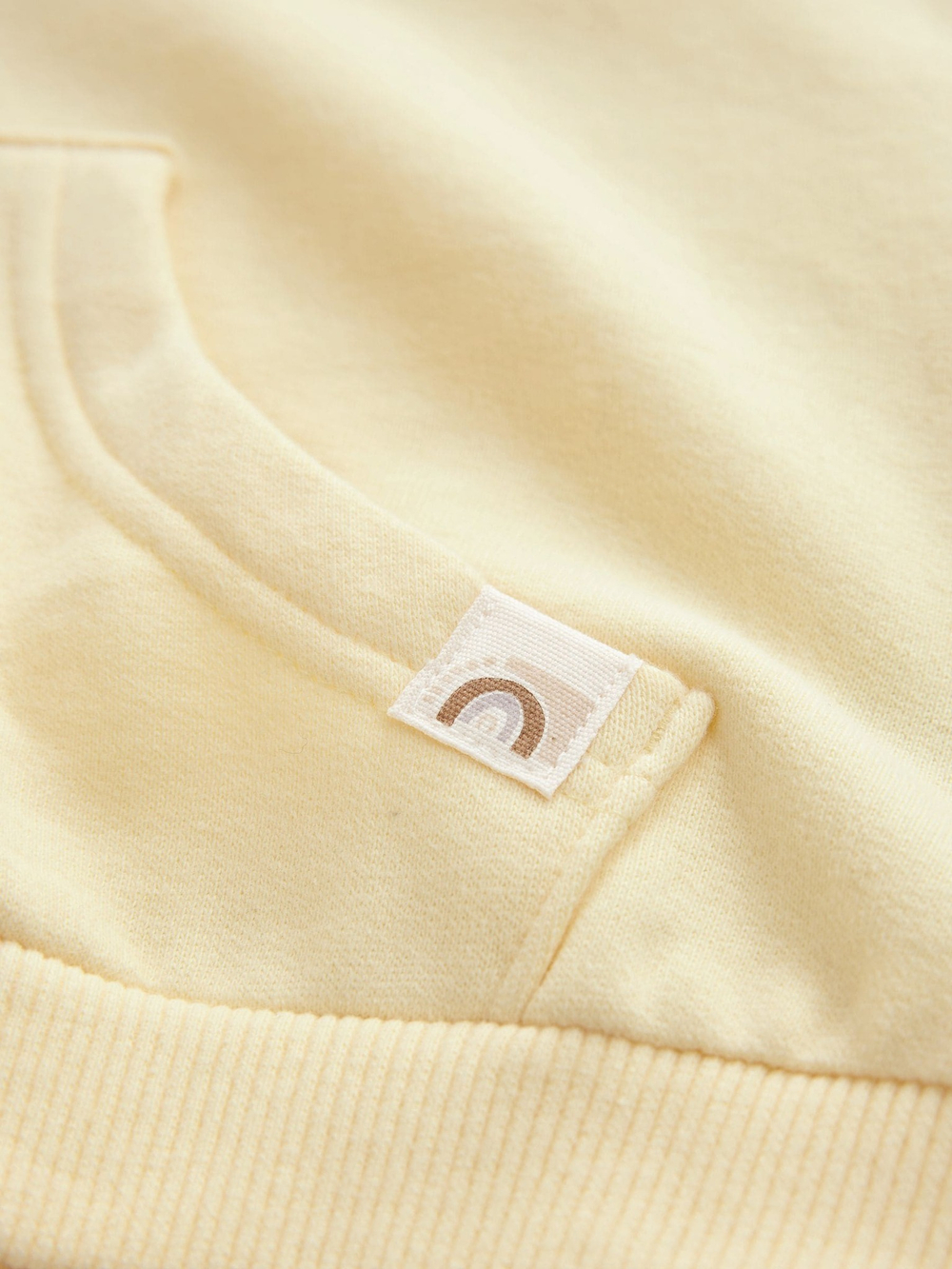 Толстовка с капюшоном на молнии для девочки Next AD3-961, Светло-желтый