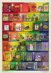 Adult Jigsaw Puzzle Bodleian Libraries: Rainbow Bookshelves