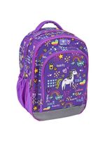 Рюкзак BelMil 338-35 Speedy Girl Purple Unicorn 41х27х22 см 700гр., 3 отд., анатомическая спинка