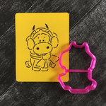 Бык №46 в меховых наушниках