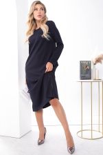 Платье "Уверенный шаг" П7265 (Темно-синее) LT Collection