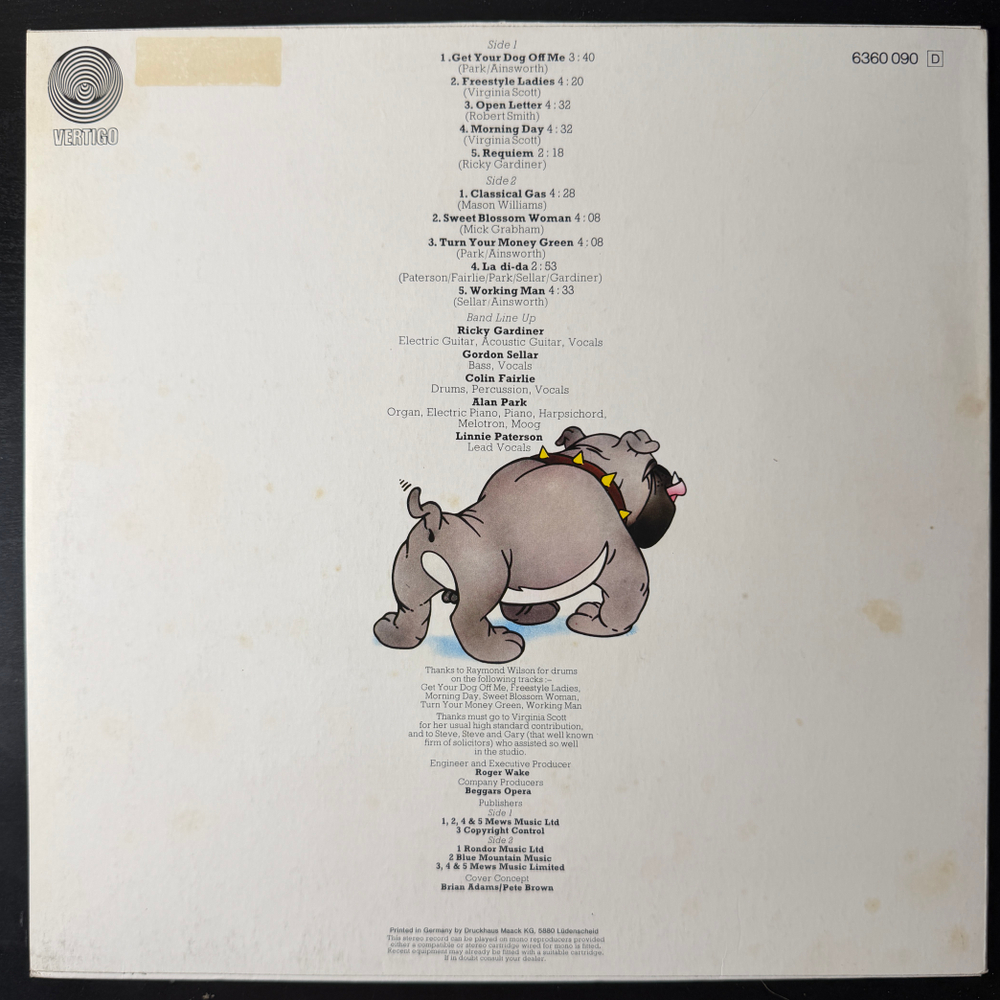 Виниловая пластинка Beggars Opera ‎– Get Your Dog Off Me! LP
