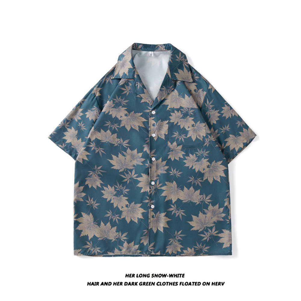 Легкая летняя рубашка в стиле тай-дай в японском стиле.