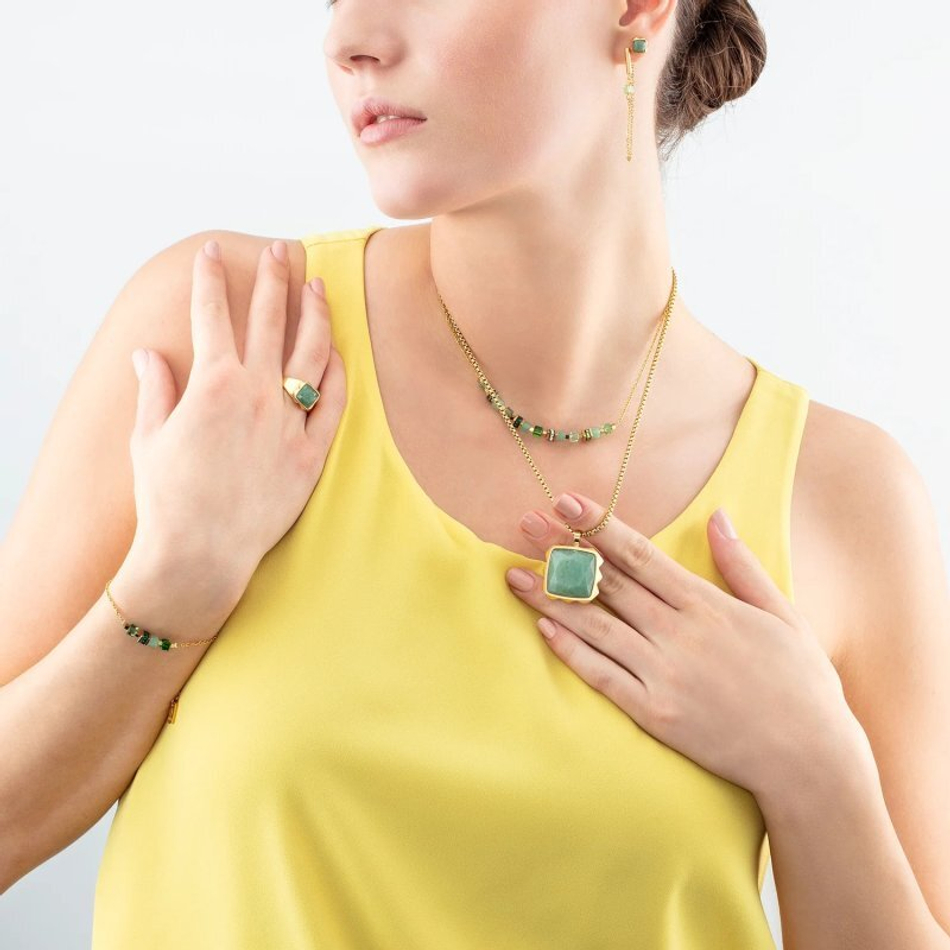 Колье Coeur de Lion Green-Gold 1200/10-0516