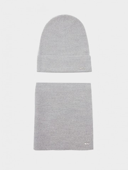 Шапка и шарф (набор) женские BOSS Livi_set 10253857 01