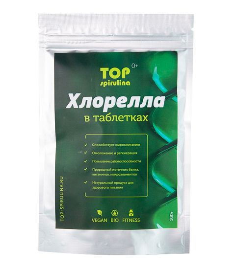 Хлорелла ТОП, таблетки, 100г