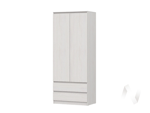 Шкаф 2-х створчатый комбинированный МС Бриз-1 (ясень анкор светлый)