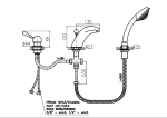 Смеситель на борт ванны Rav-Slezak Labe L471.5SSM