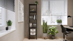 Стеллаж 5 полок - аналог IKEA/IVAR/ИВАР/УДОРА/ ИКЕА,  49x210x30см, черный