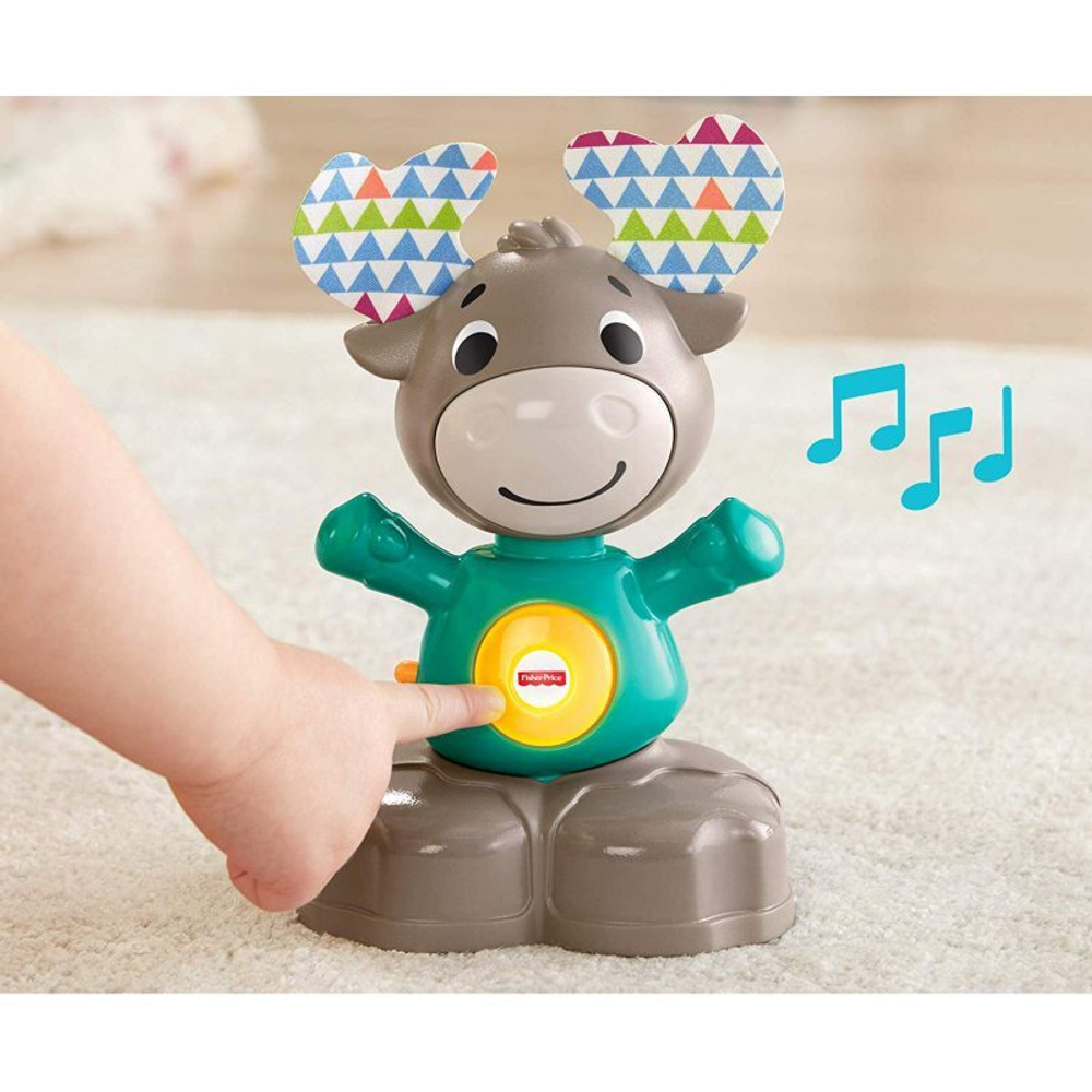 Fisher-Price Linkimals - Интерактивный лось со светом и звуком, вер. ПЛ ГКЦ34