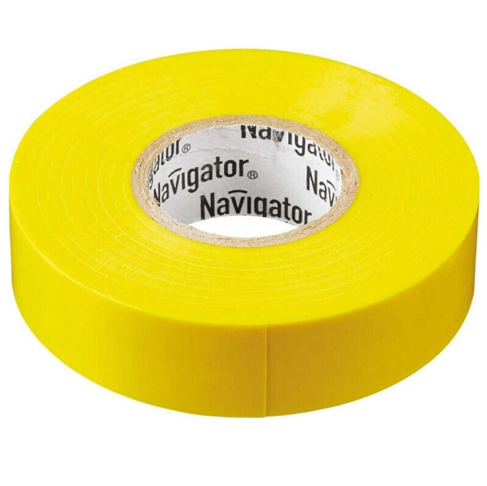 Изолента ПВХ Navigator NIT-A19-20/Y желтая 19 мм 20 м
