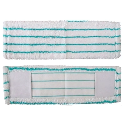 Насадка к швабре Р042 из микрофибры (50шт/кор, бело-бирюзовая)