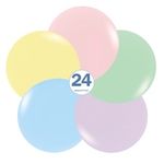 Шар (24"/60 см) Макарунс, Ассорти, пастель 25 шт.