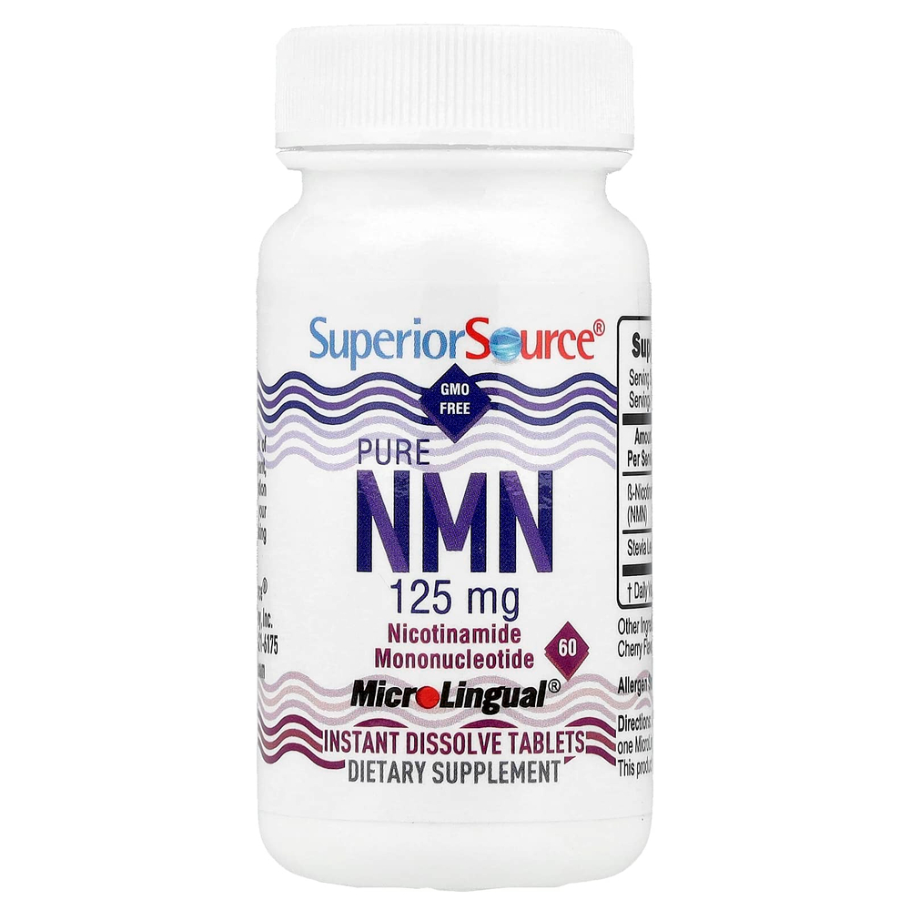 Superior Source, Pure NMN, 60 быстрорастворимых таблеток