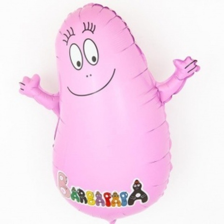 Шар (29""/74 см) Фигура, Барбапапа,Хит продаж, Розовый, 1 шт.А6