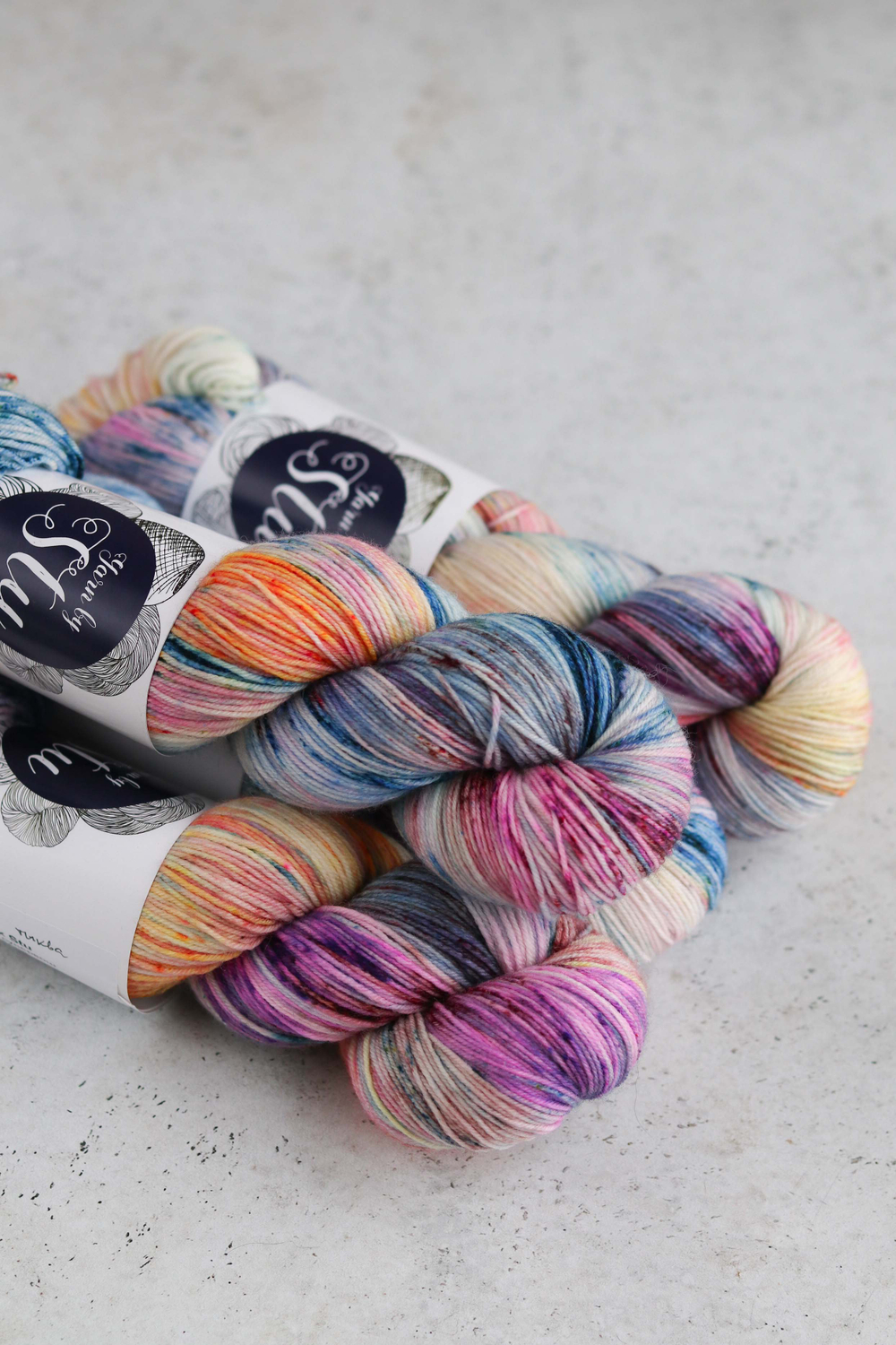 пряжа "Радужная тыква" Soft Sock Stu