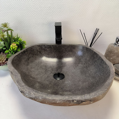 Раковина из речного камня RS-63374 (53*50*15) 0123