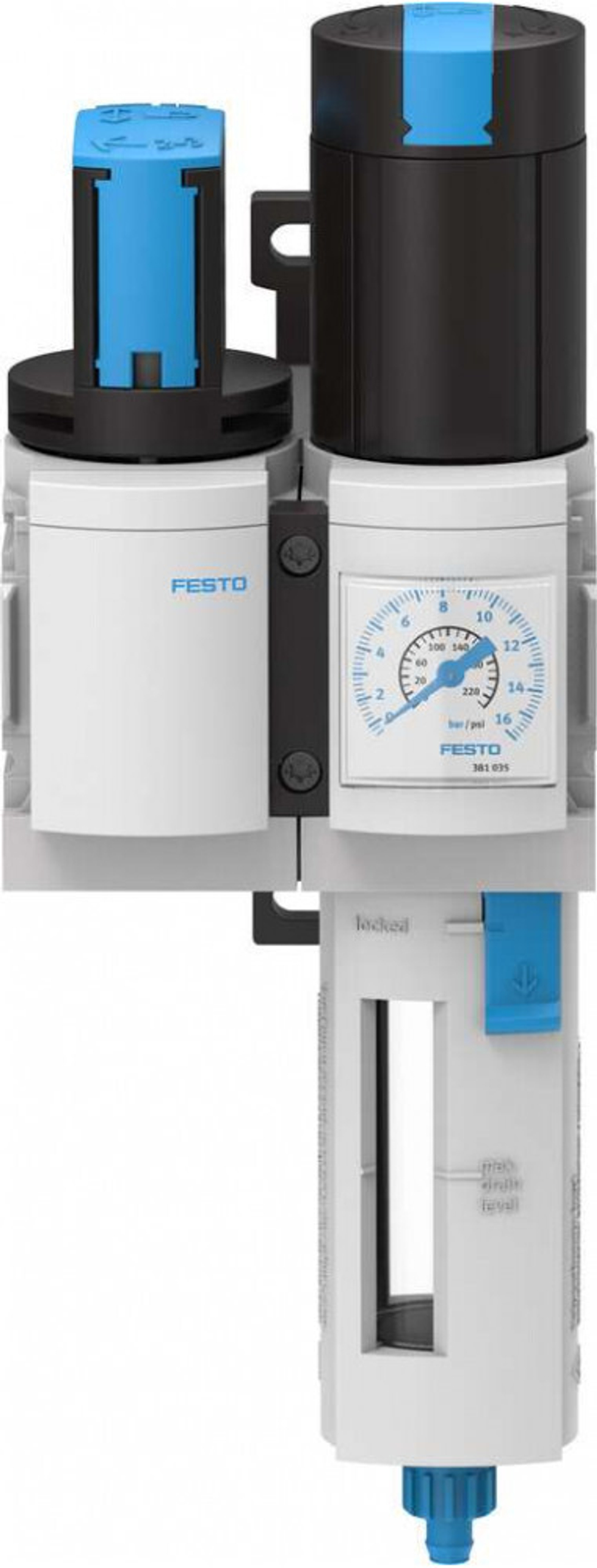 Блок подготовки воздуха, комбинация Festo MSB4-1/4:C3J2-WP
